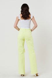 Vibrant M.i.U Distressed Wide Cut Straight Leg Jeans