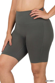 Curvy High Rise Biker Shorts