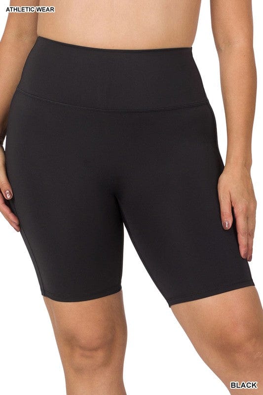 Curvy High Rise Biker Shorts