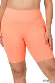 Curvy High Rise Biker Shorts