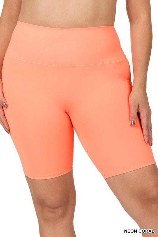 Curvy High Rise Biker Shorts