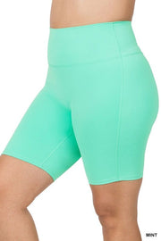 Curvy High Rise Biker Shorts