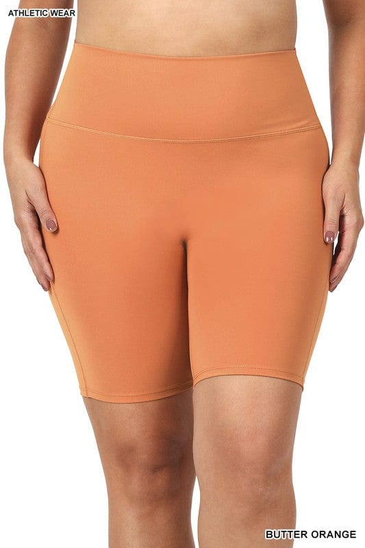 Curvy High Rise Biker Shorts