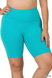 Curvy High Rise Biker Shorts