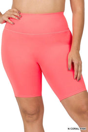 Curvy High Rise Biker Shorts