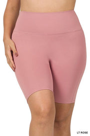 Curvy High Rise Biker Shorts