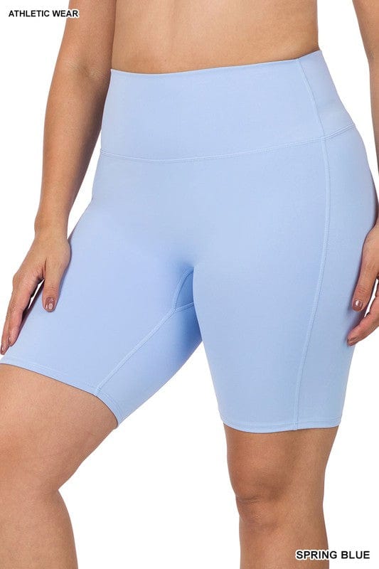 Curvy High Rise Biker Shorts